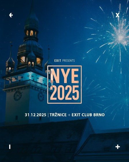 Plakát události EXIT presents: NYE 2025 [Tržnice + Exit]