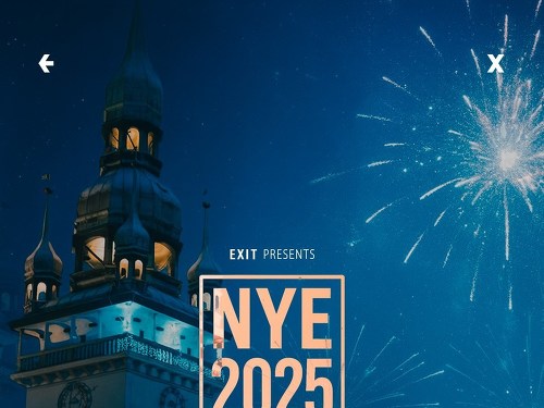Plakát události EXIT presents: NYE 2025 [Tržnice + Exit]