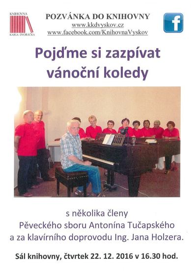 Plakát události Pojďme si zazpívat vánoční koledy…