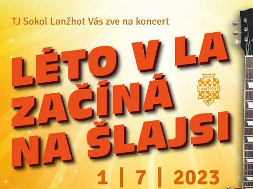 Plakát události Léto v LA začíná Na Šlajsi