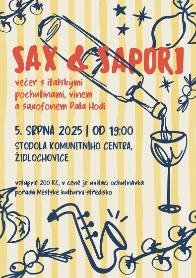 Plakát události Léto ve stodole: SAX & SAPORI