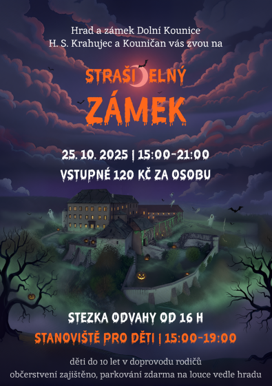 Plakát události Strašidelný zámek Dolní Kounice
