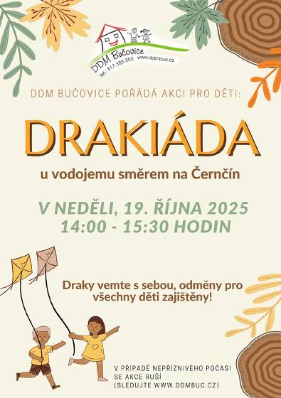 Plakát události Drakiáda u vodojemu