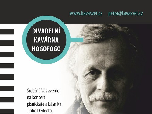 Plakát události Jiří Dědeček v divadelní kavárně