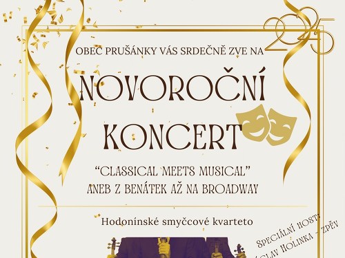 Plakát události Novoroční koncert Hodonínského smyčcového kvarteta