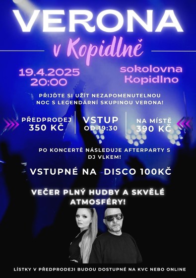 Plakát události Verona v Kopidlně
