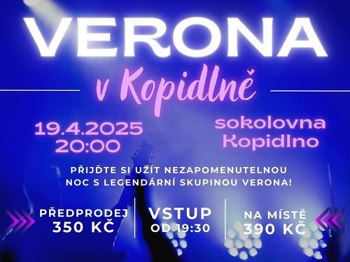Plakát události Verona v Kopidlně