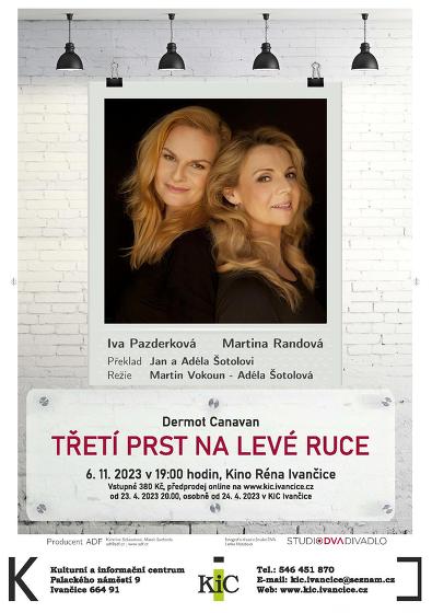 Plakát události Třetí prst na levé ruce - PŘESUNUTO