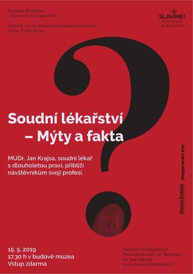 Plakát události Soudní lékařství – Mýty a fakta