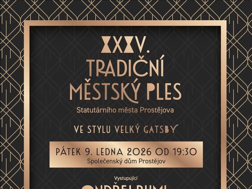 Plakát události 35. Tradiční městský ples Statutárního města Prostějova