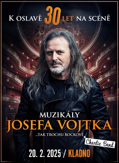 Plakát události Muzikály Josefa Vojtka na Kladně