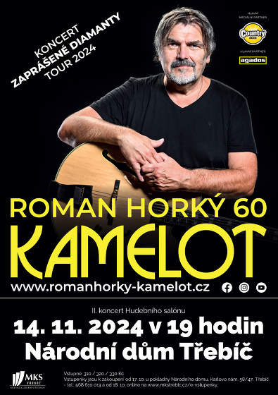 Plakát události Roman Horký 60 Kamelot