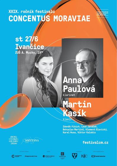 Plakát události Concentus Moraviae - Anna Paulová, Martin Kasík