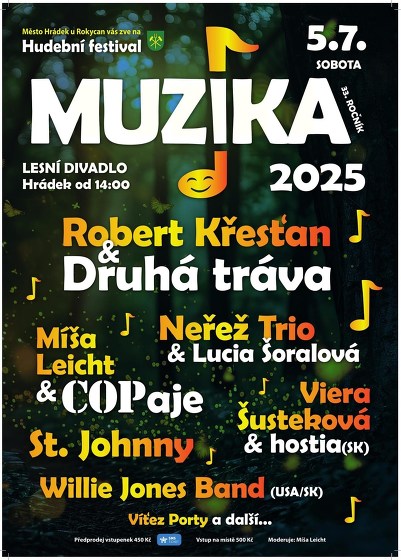 Plakát události Muzika 2025