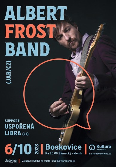 Plakát události Albert Frost (JAR/CZ) / Uspořená libra (CZ)