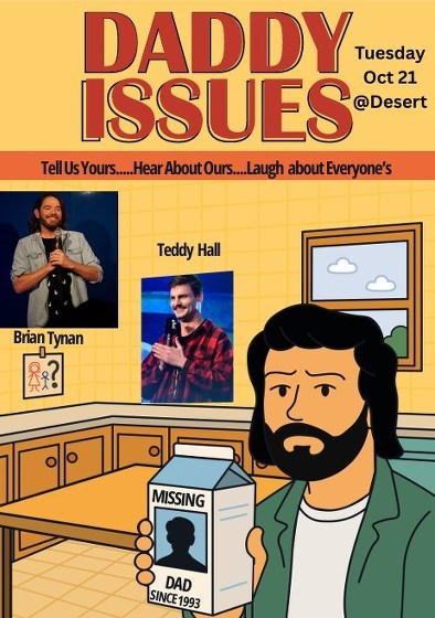 Plakát události Comedius Presents: Daddy Issues