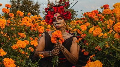 Plakát události Día de los Muertos v Brně