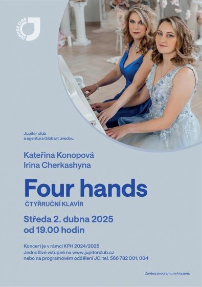 Plakát události Koncert: Four hands -  čtyřruční klavír