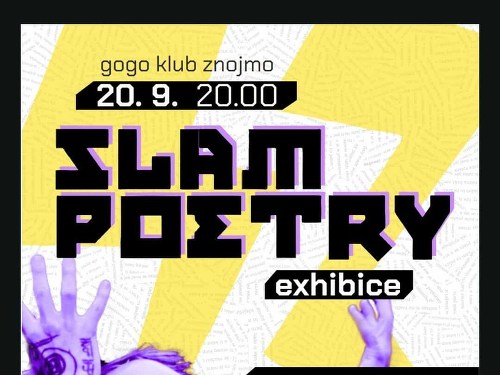 Plakát události Slam poetry exhibice | Znojmo