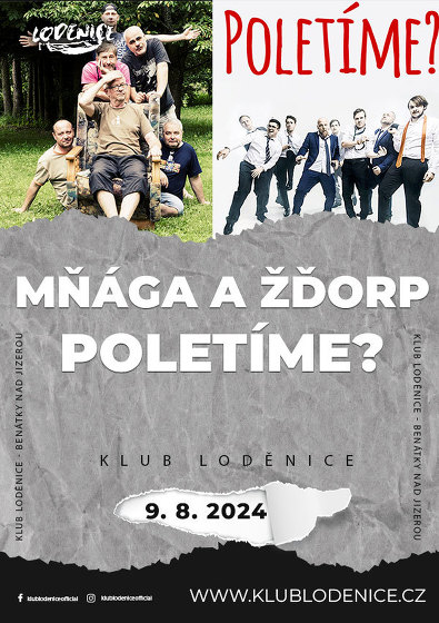 Plakát události Mňága a Žďorp + Poletíme?