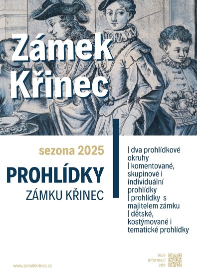 Plakát události ZÁMEK KŘINEC | komentovaná prohlídka