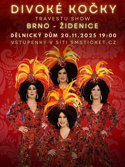 Plakát události Travesti Divoké kočky v Brně
