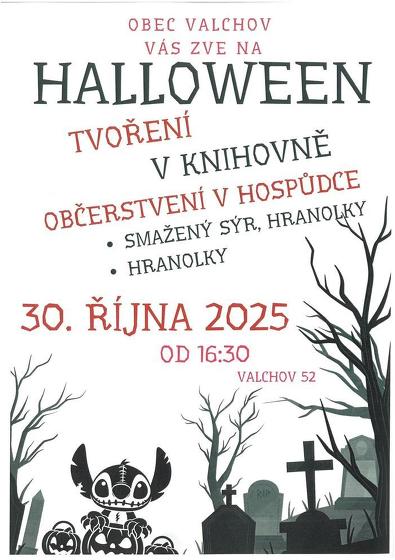 Plakát události Halloween, Valchov