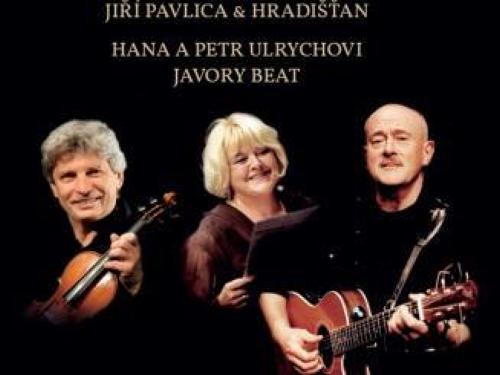 Plakát události Jiří Pavlica, Hradišťan & Hana a Petr Ulrychovi, Javory Beat