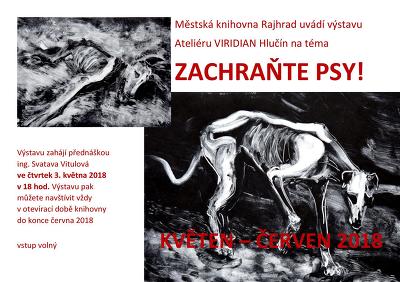 Plakát události Výstava „Zachraňte psy!“