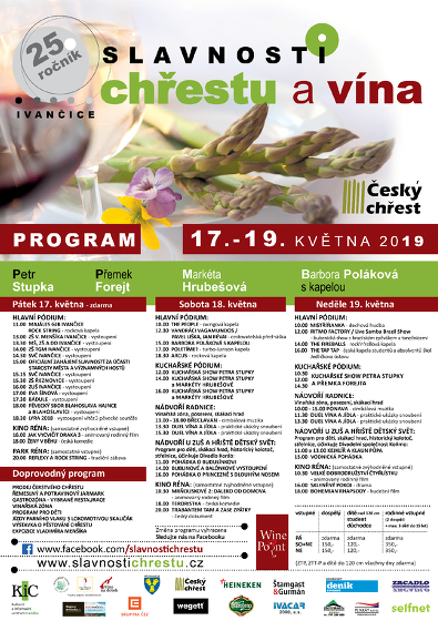 Plakát události Slavnosti chřestu a vína 17. - 19. května