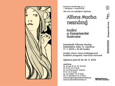 Plakát události Alfons Mucha neznámý - knižní a časopisecké ilustrace