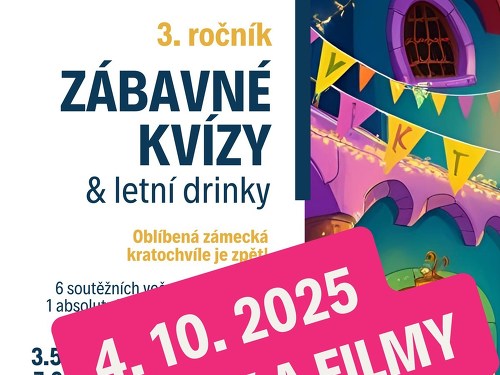 Plakát události Zábavný kvíz na zámku Křinec | Pohádky a filmy