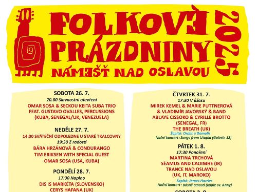 Plakát události Folkové prázdniny 2025