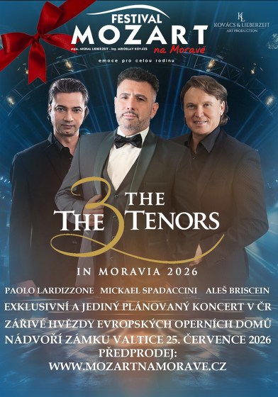 Plakát události The Three Tenors in Moravia