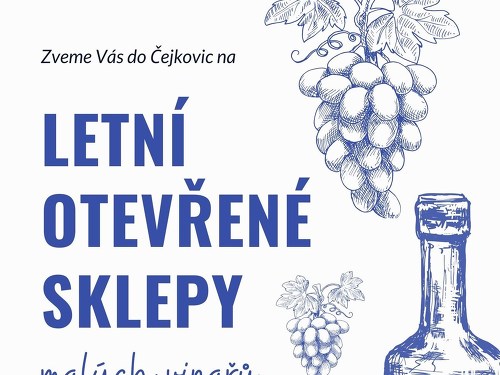 Plakát události Letní otevřené sklepy 2024 Čejkovice
