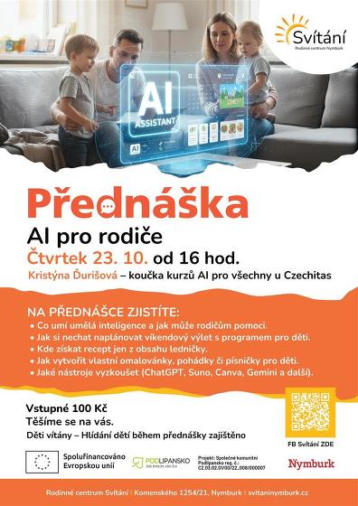 Plakát události AI pro rodiče