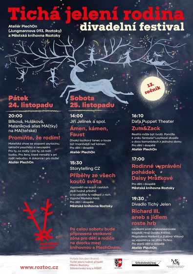 Plakát události Zum&Zack - divadelní festival Tichá jelení rodina