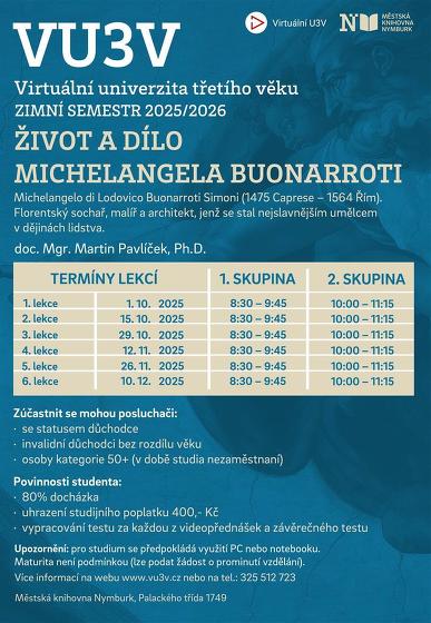 Plakát události Virtuální univerzita třetího věku