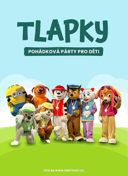 Plakát události TLAPKY V TŘEBÍČI | Pohádková party pro děti