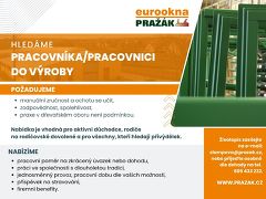 PRAŽÁK s.r.o. nabízí práci na pozici Hledáme pracovníka/pracovnici do výroby v obci Milotice