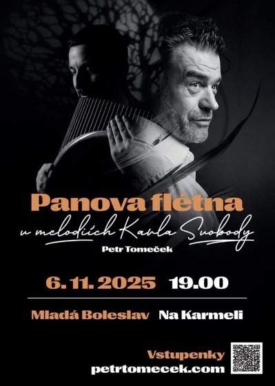 Plakát události Petr Tomeček / Panova flétna v melodiích Karla Svobody
