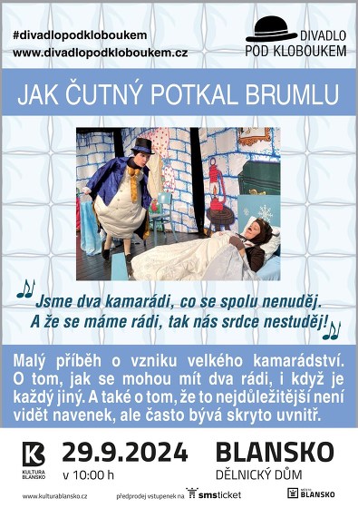 Plakát události Nedělní pohádka – JAK ČUTNÝ POTKAL BRUMLU