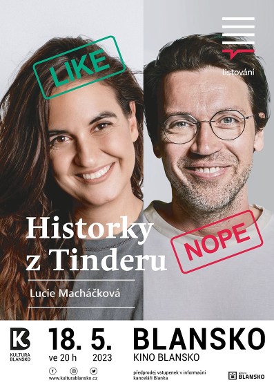 Plakát události LiStOVáNí.cz: Historky z Tinderu