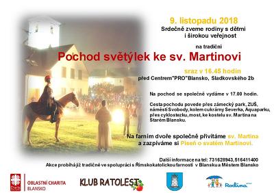 Plakát události Pochod světýlek ke sv. Martinovi