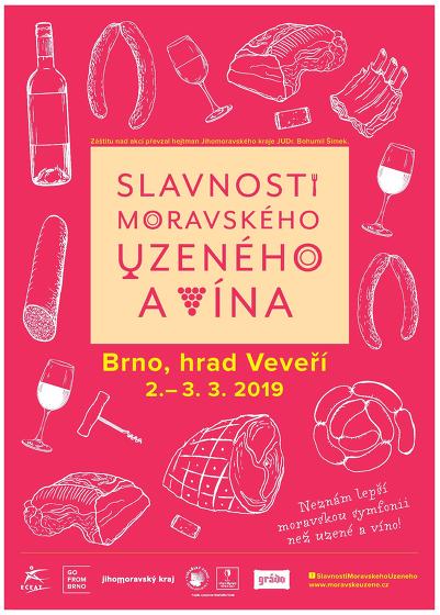Plakát události Slavnosti moravského uzeného a vína 2. - 3. března