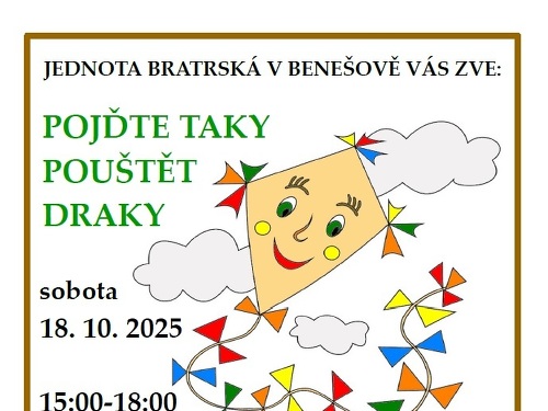 Plakát události Pojďte taky pouštět draky