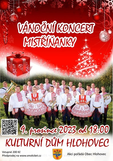 Plakát události Vánoční koncert Mistříňanky