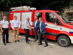 Hasiči v Jihomoravském kraji dostali technický dopravní automobil z Dukovan