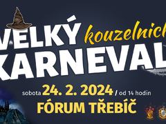 Velký kouzelnický karneval v Třebíči nabídne kouzla, hry, tanec a soutěže
