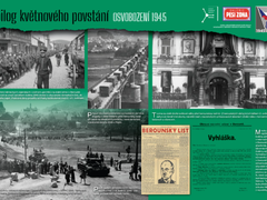 80. výročí konce 2.sv. války v Berouně připomíná fotografická výstava v Galerii Pěší zóna